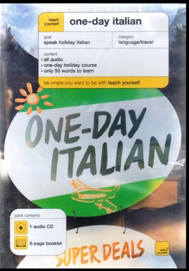 TEACH YOURSELF ONE-DAY ITALIAN AUDIO CD